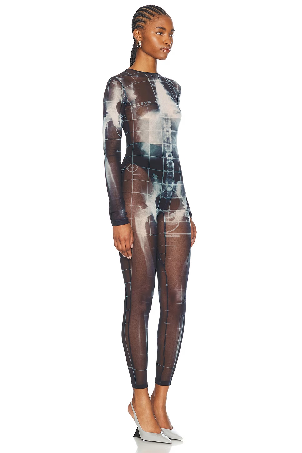 Squeletor Catsuit Black, Navy, & Light Blue