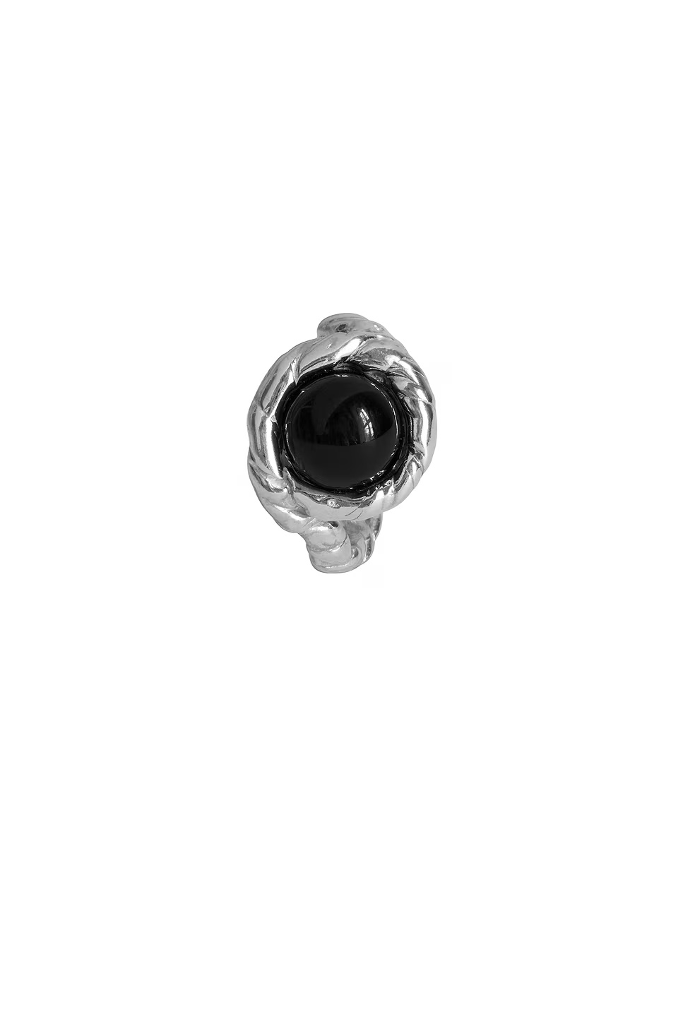 Lago Ring Silver & Black