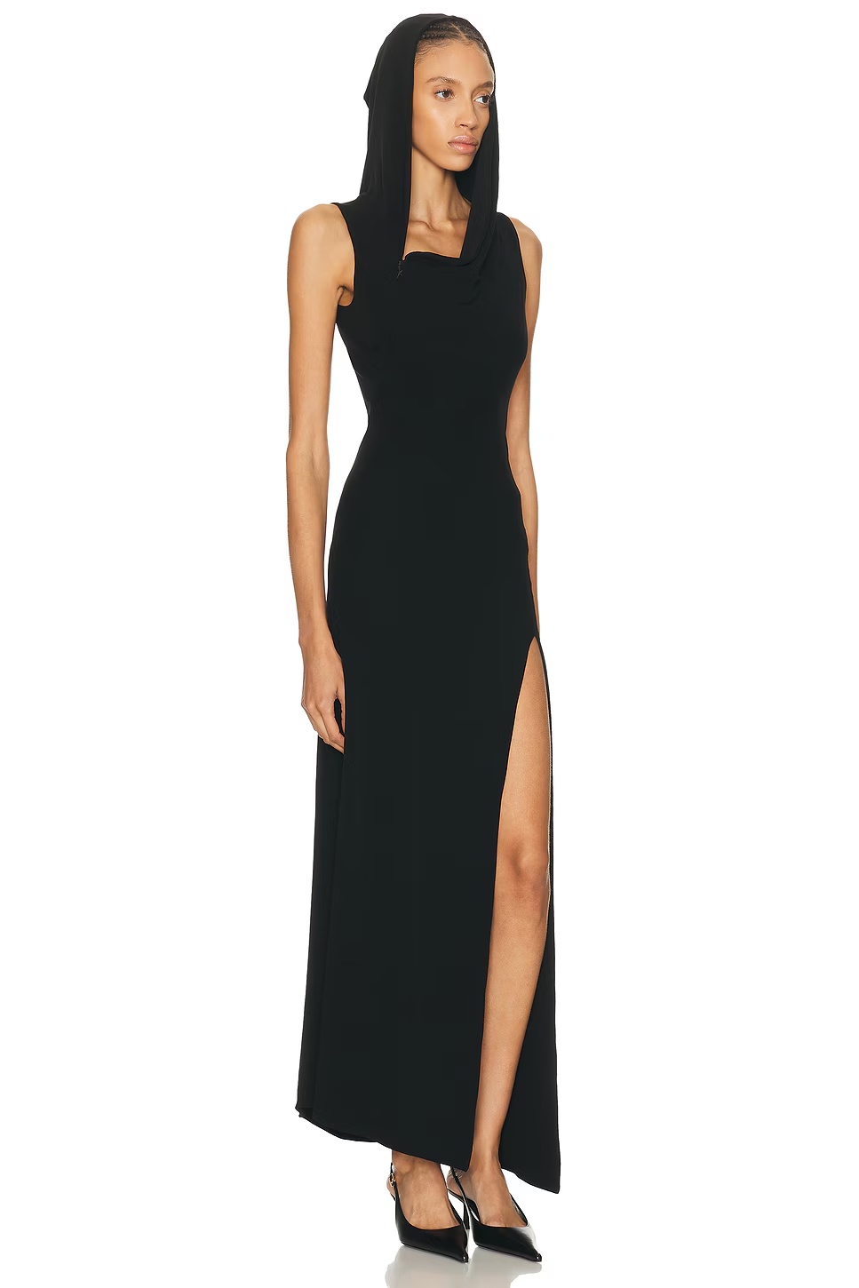 Hooded Gown Black