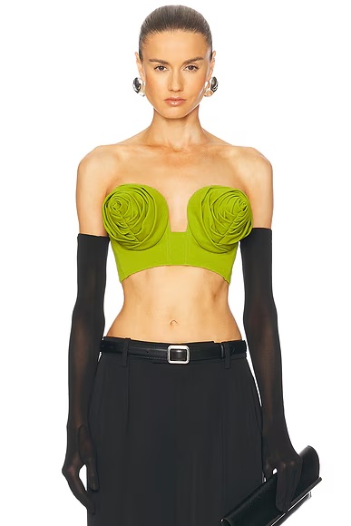 Conic Cup Bra Top Acid Green
