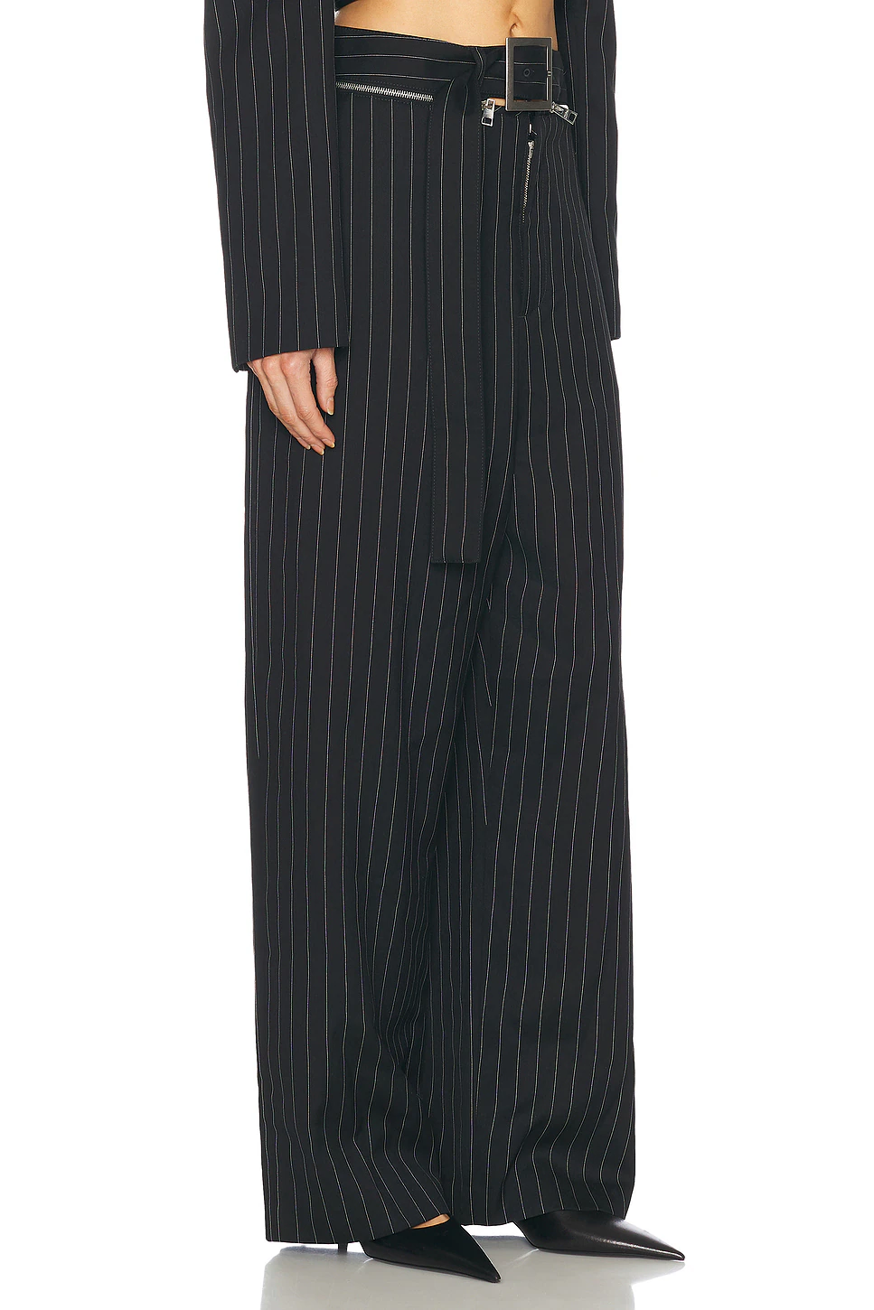 Pinstripe Tailored Trouser Black & White