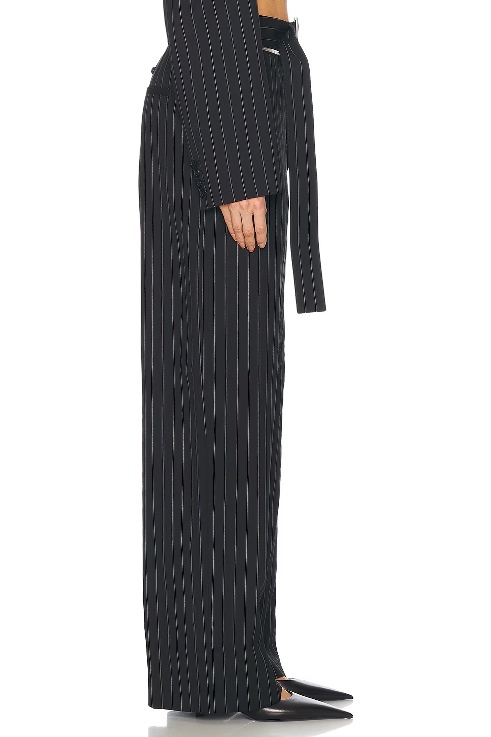 Pinstripe Tailored Trouser Black & White