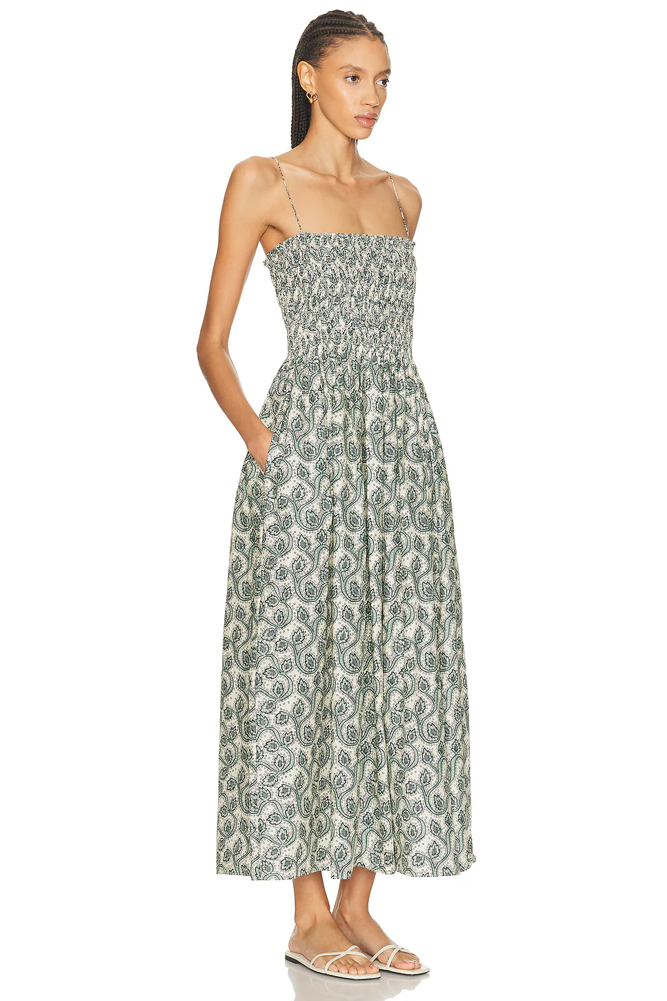 Shirred Bodice Dress Vine