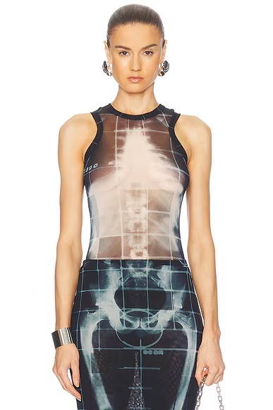 Squeletor Bodysuit Black, Navy, & Light Blue