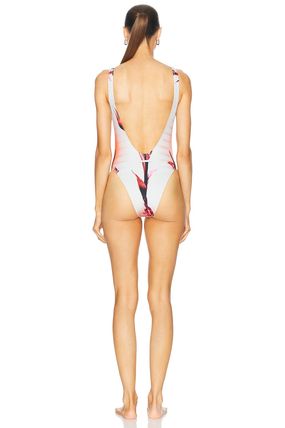 Flower Body Morphing Mariniere One Piece Mint, Pale Pink, & Red
