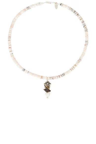 for FWRD Pronto Necklace Heishi Dalmatian