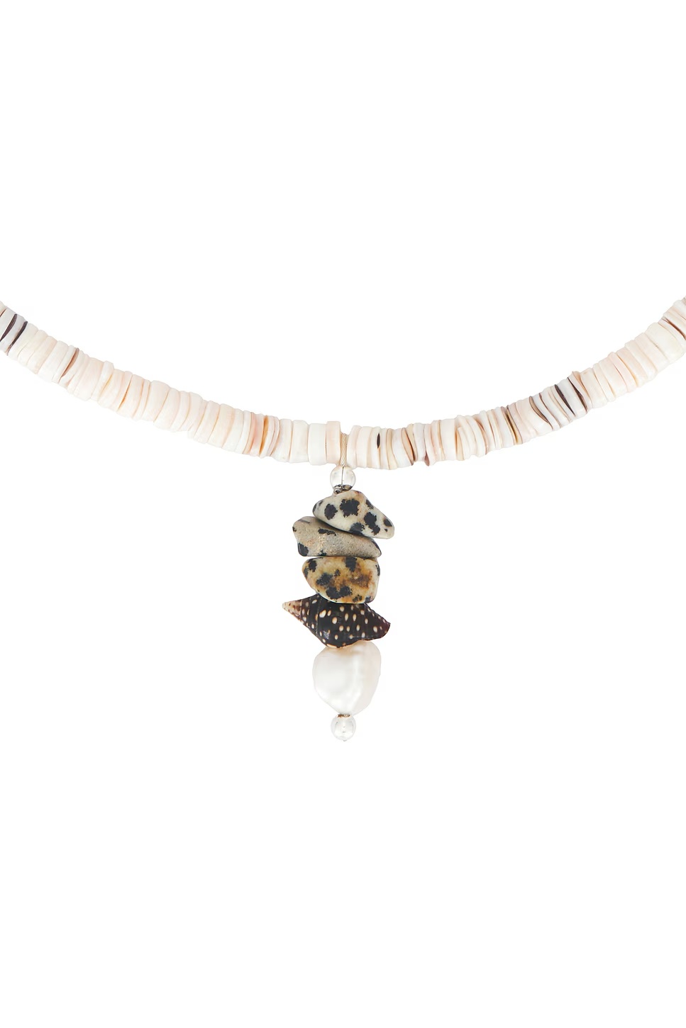 for FWRD Pronto Necklace Heishi Dalmatian