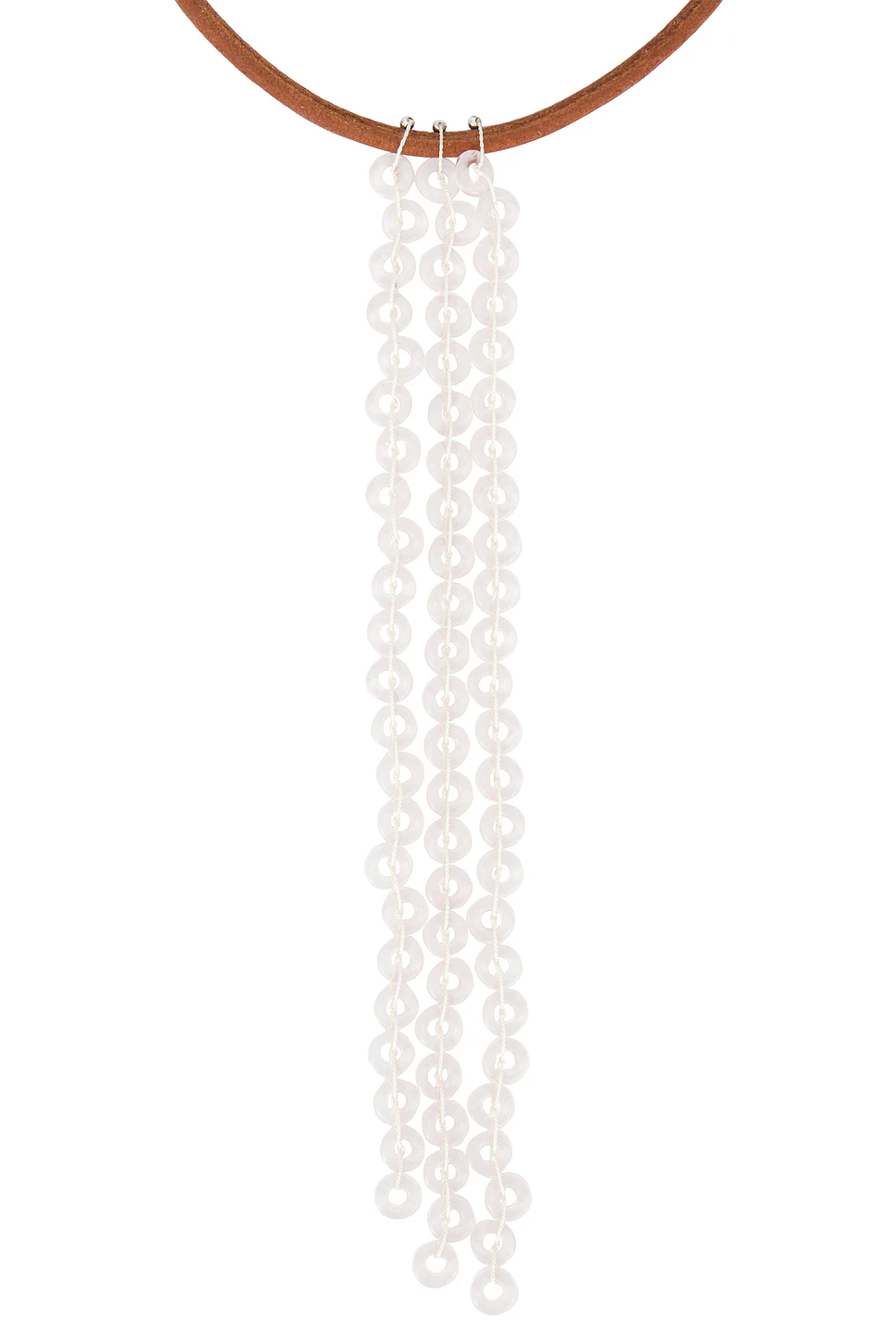 for FWRD Rino Necklace Brown & Rose Pink