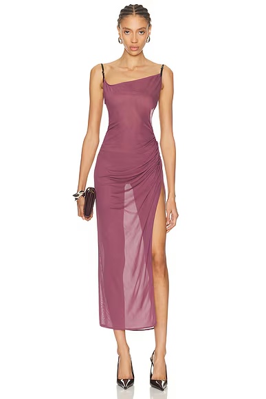 Asymmetrical Dress Antique Pink
