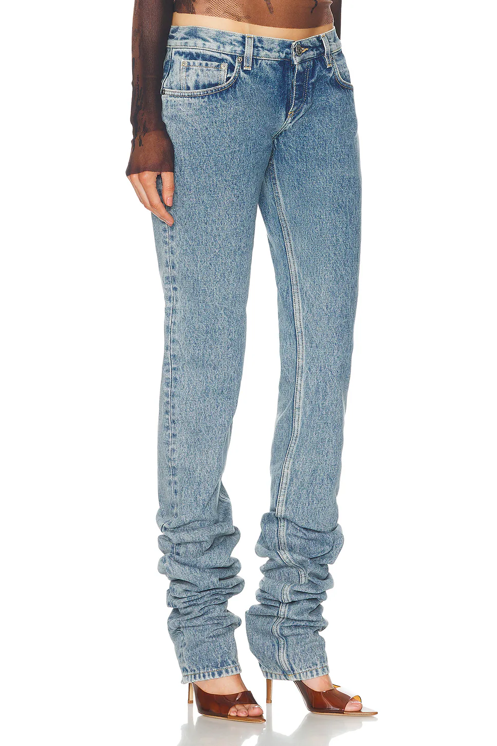X Shayne Oliver Skinny Leg Jeans Light Blue