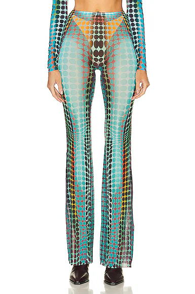 Flare Trouser Blue, Purple, & Yellow