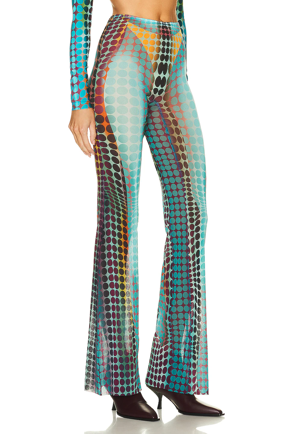 Flare Trouser Blue, Purple, & Yellow