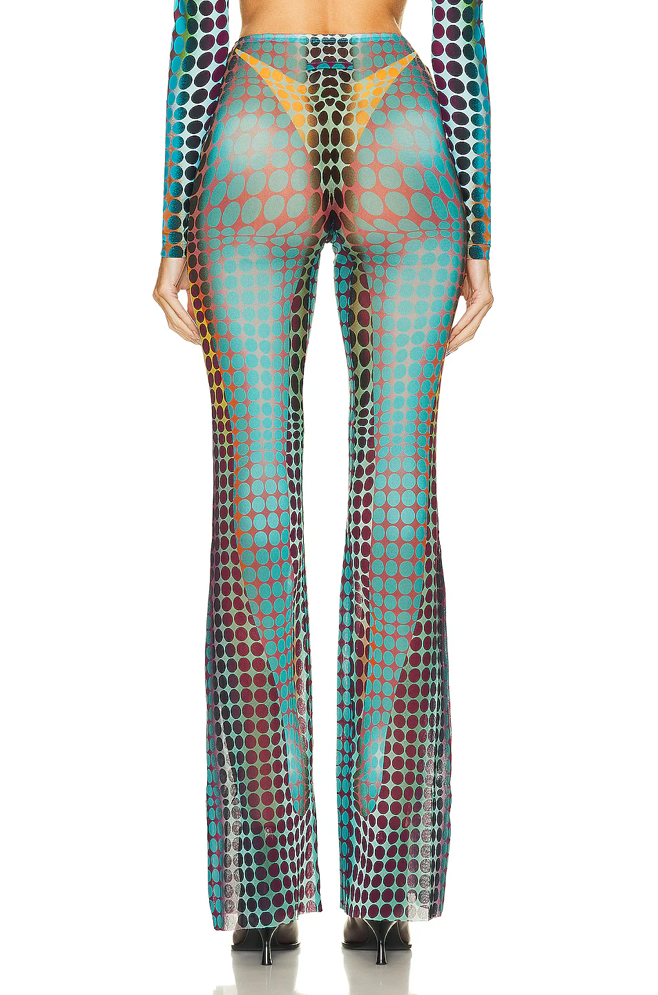 Flare Trouser Blue, Purple, & Yellow