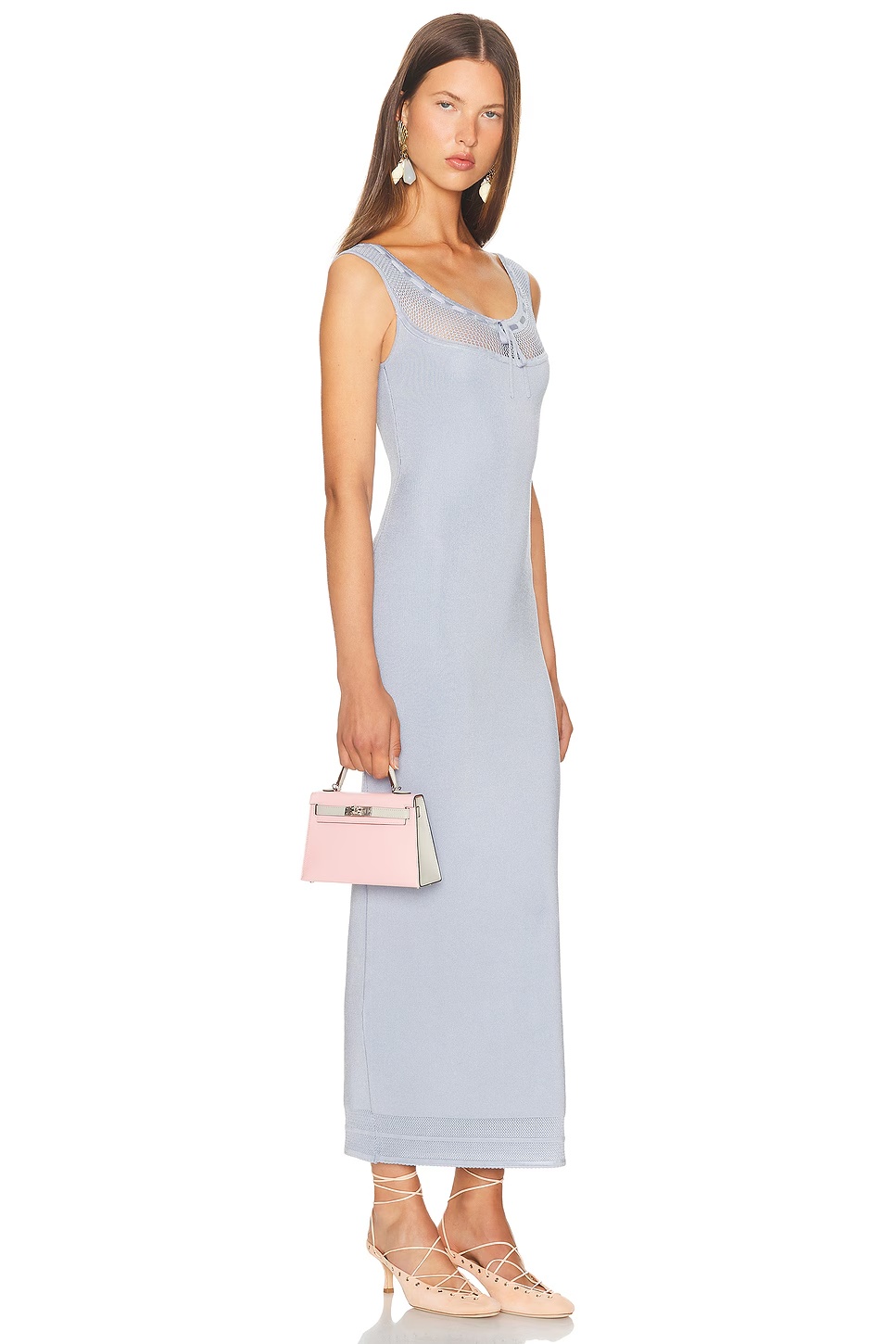 Brie Midi Dress Sky Blue