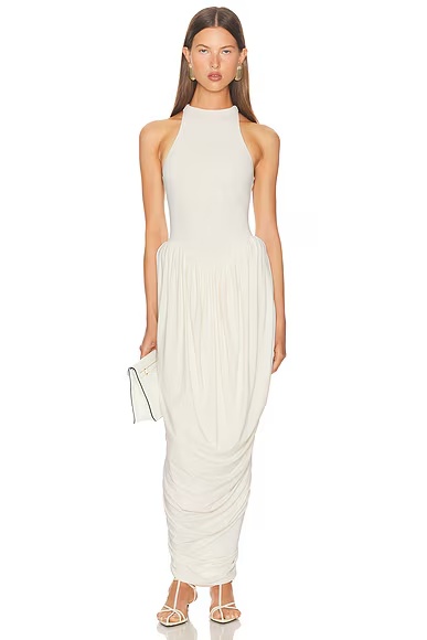 The Duchess Jersey Dress Ivory
