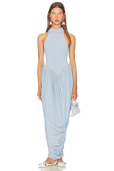 The Duchess Jersey Dress Summer Sky