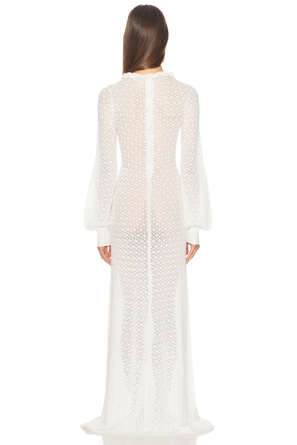Angilique Ruffle Gown Ivory