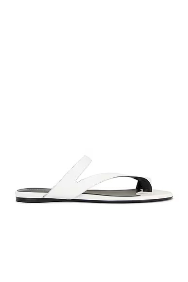 Aimee Flat Sandal Optic White