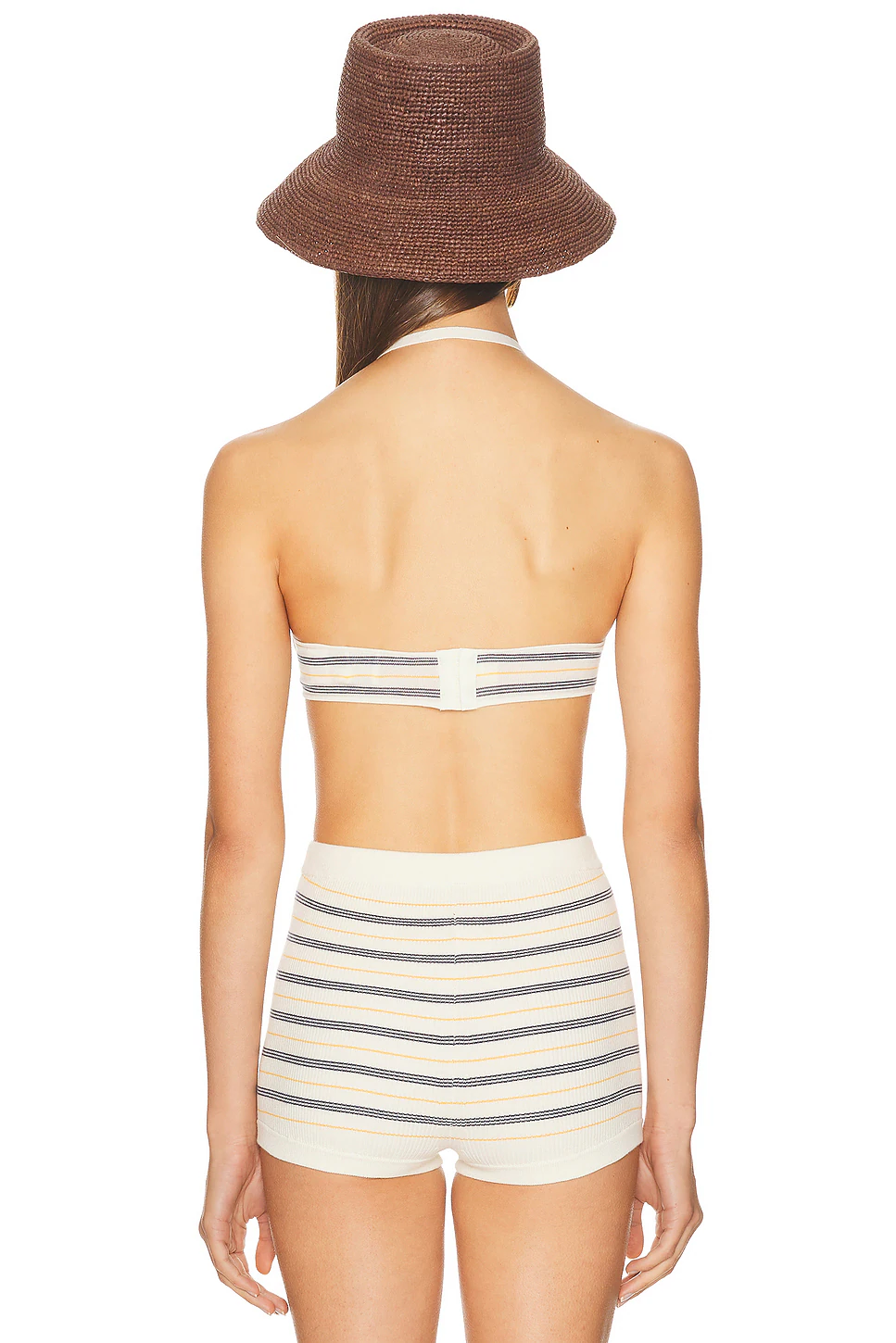 Inda Knit Bra Cream & Navy