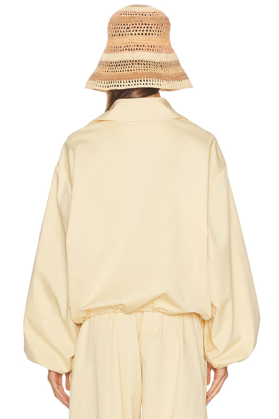 Cotton Twill Anorak Pale Yellow