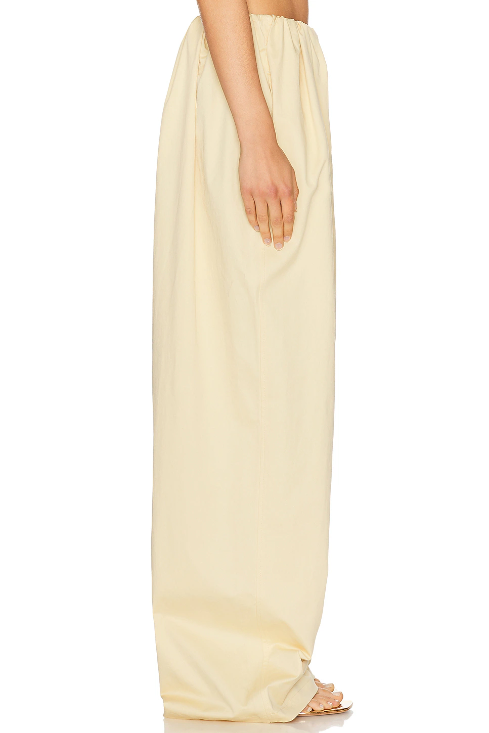 Cotton Twill Puff Pant Pale Yellow