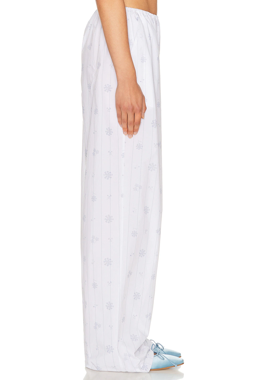 House Pants in Fleur Print Stripe Blue Fleur Stripe