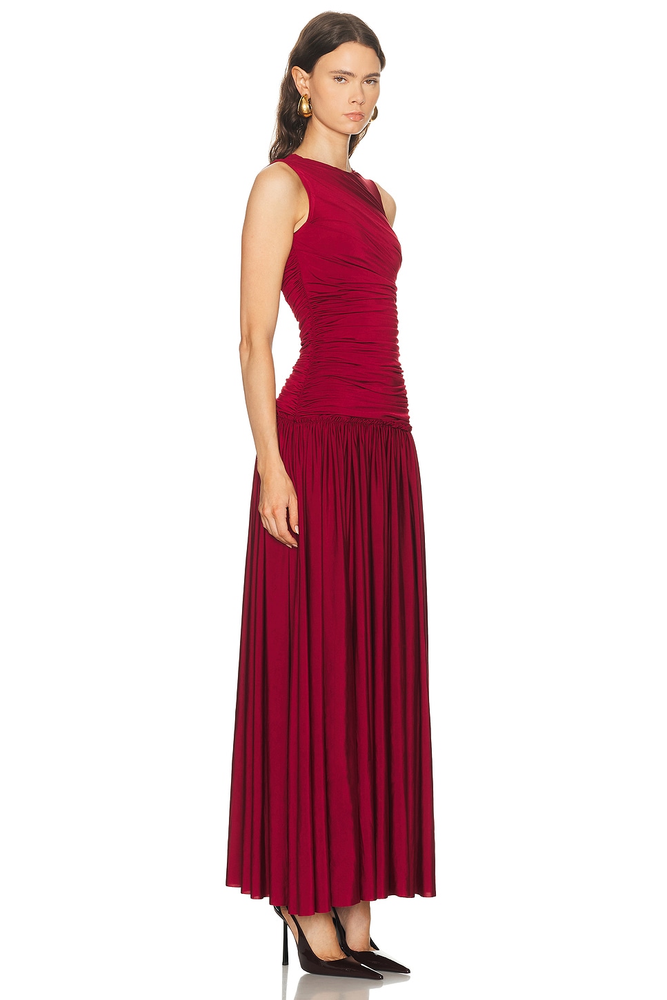 for FWRD Alina Dress Burgundy