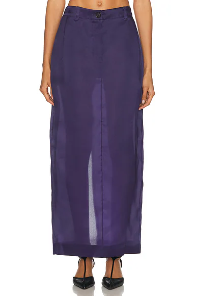 Lucian Organza Skirt Amethyst