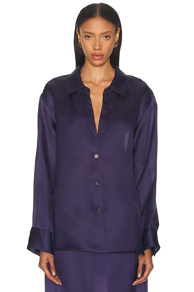 Herschel Organza Top Amethyst
