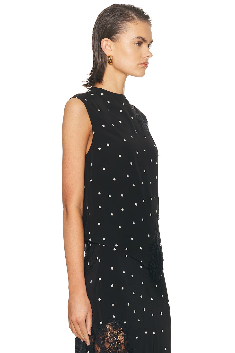 Gracie Top Black & Cream