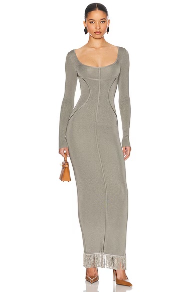Claudetta Maxi Dress Grey