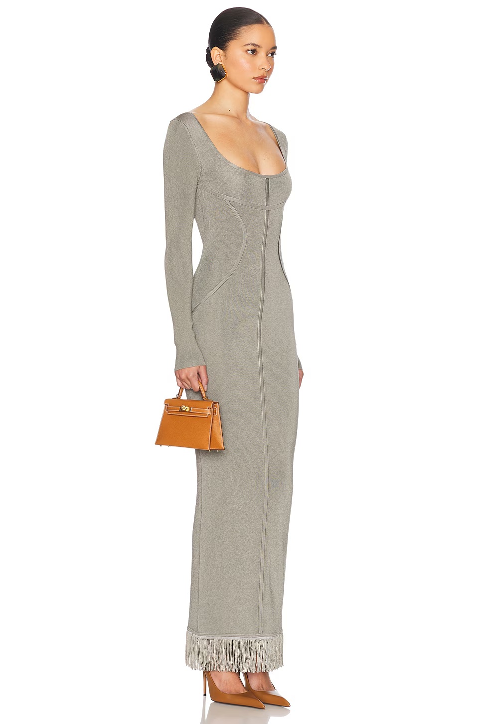 Claudetta Maxi Dress Grey