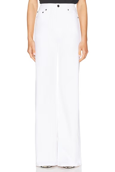 Dane Flare Leg Jeans White