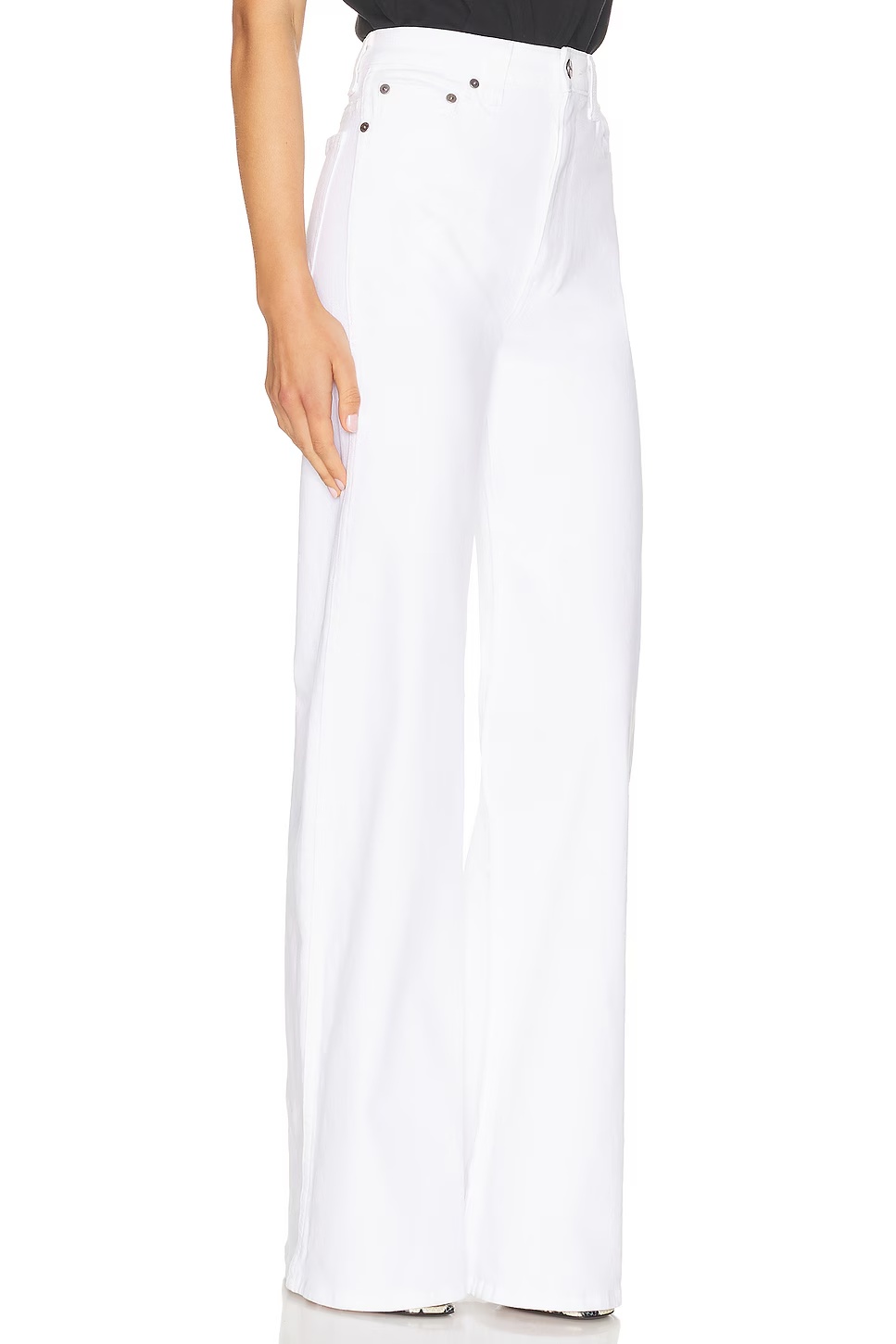 Dane Flare Leg Jeans White