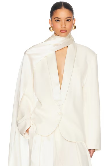 The Tux Blazer in Wool Cream