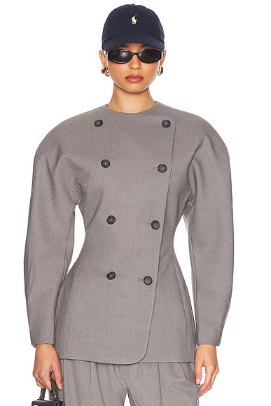The Curvilinear Blazer Charcoal