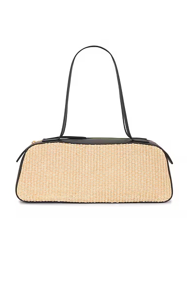 Simona Shoulder Bag Black & Natural