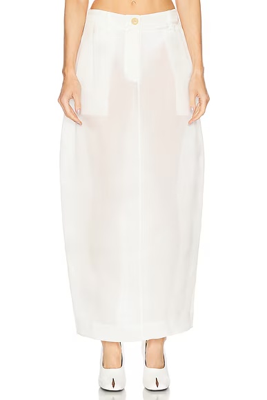 Lucian Organza Skirt Chalk
