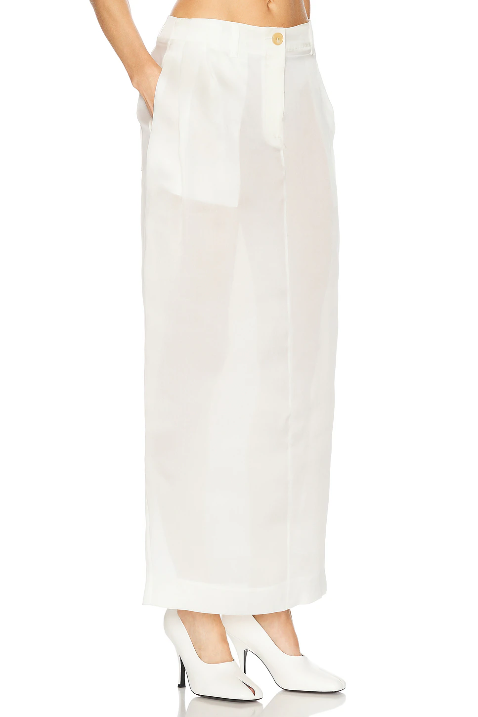 Lucian Organza Skirt Chalk