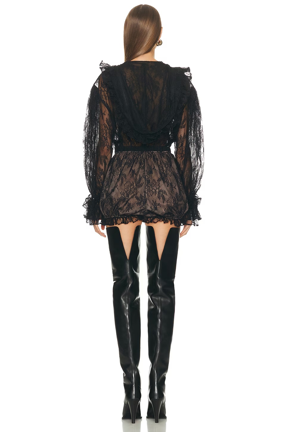 for FWRD Louise Romper Black