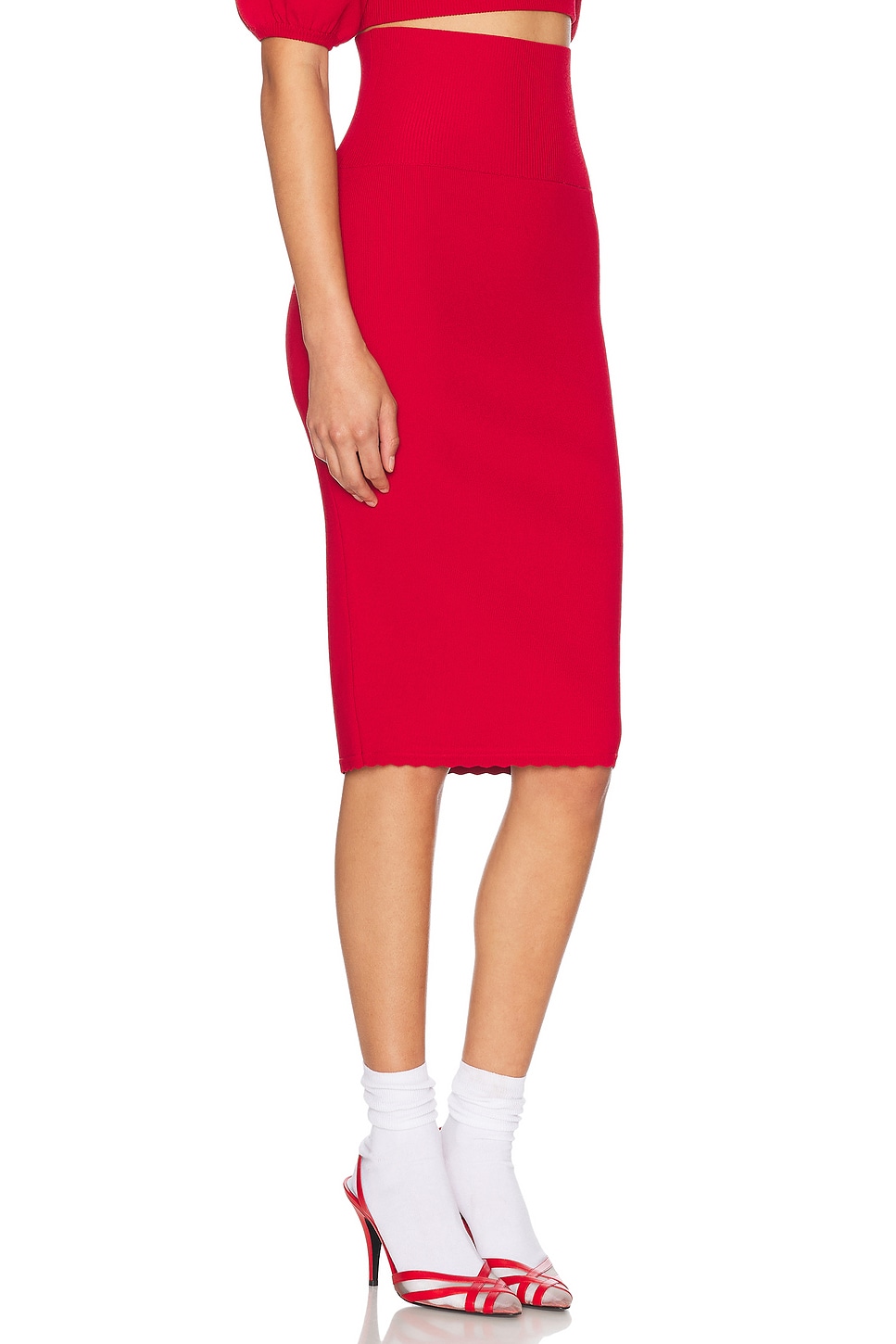 Luella Midi Skirt Red