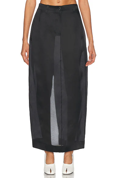 Lucian Organza Skirt Black