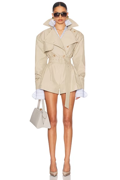 The Short Trench Jumpsuit Khaki
