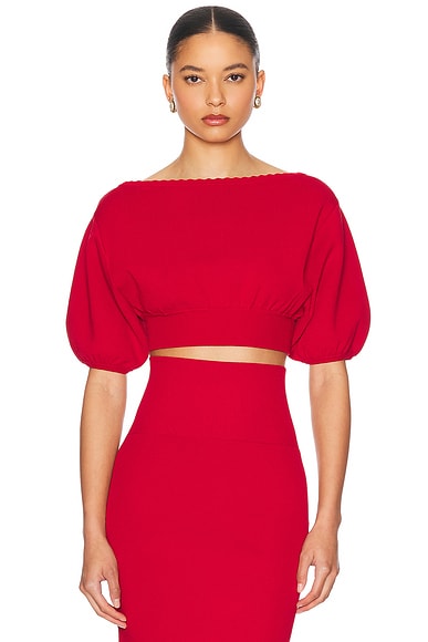 Luella Short Sleeve Sweater Red