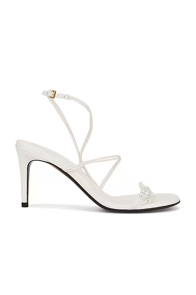 Loop 75 Sandal With Beads Optic White