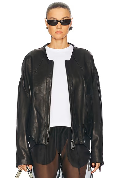 Hewit Leather Jacket Black