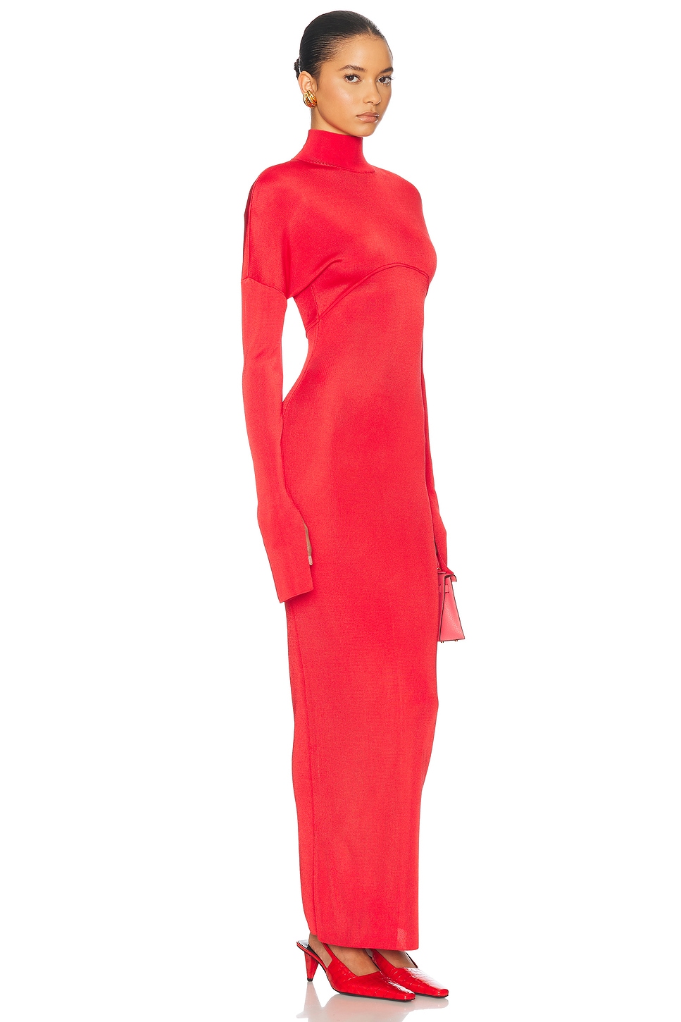 Cordelia Maxi Knit Dress Red