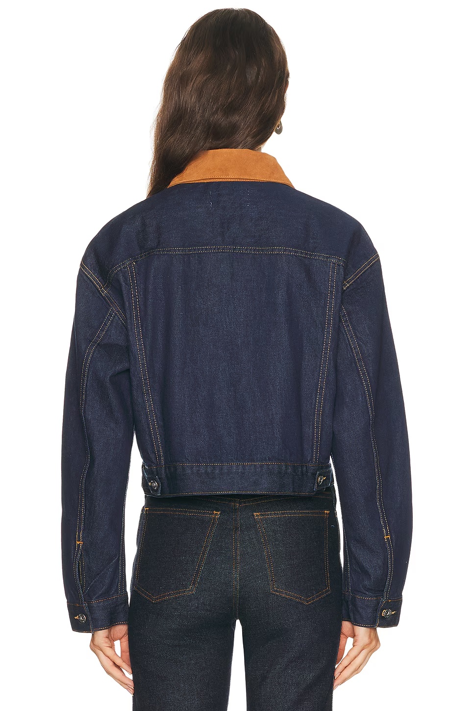 Kira Curve Sleeve Trucker Jacket Midnight Mile