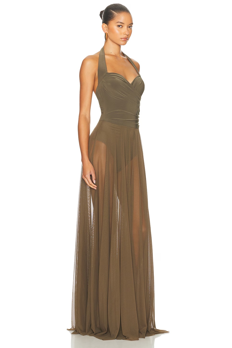 for FWRD Cayla Flared Gown Bark