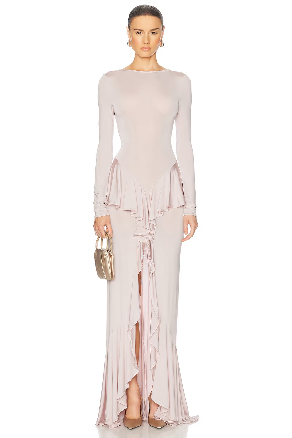 Amala Jersey Dress Dusty Rose